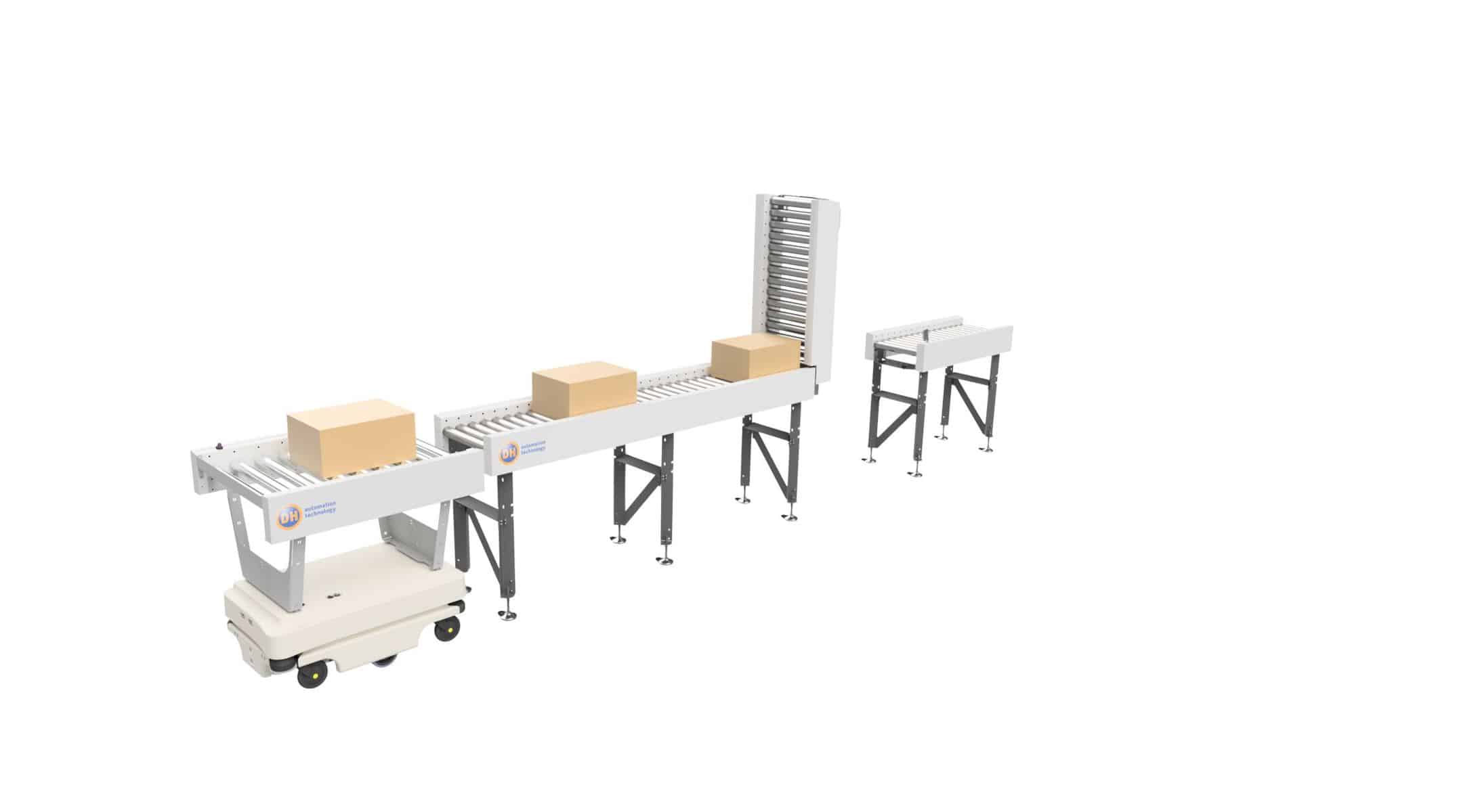 Rollenbaan DH met AGV Rollenbaan DH met AGV